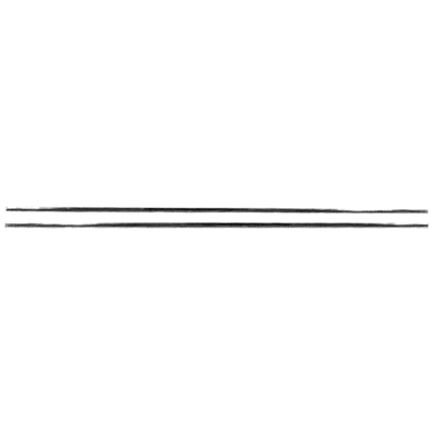 68-69 Camaro Front Only Standard  Door Panel Moldings, Original Style, Stainless