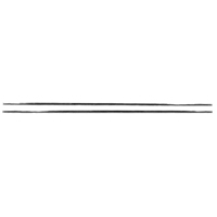 68-69 Camaro Front Only Standard  Door Panel Moldings, Original Style, Stainless