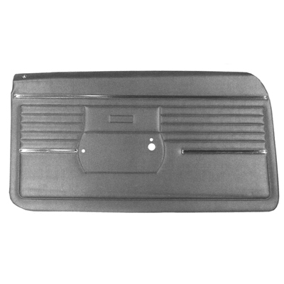 68 Camaro Assembeled Door Panels Standard, Black