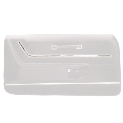 68-69 Camaro Left Hand Upper Deluxe Door Panel Moldings, Show Quality