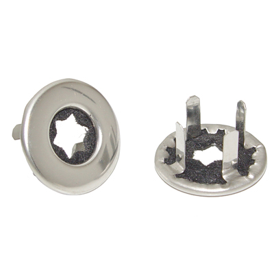 68-81 Camaro Chrome Lock Ferrules, Pairs