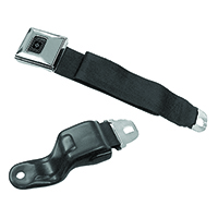 68-69 Chevrolet Camaro Seat Belt, Deluxe, Front, Black, Each