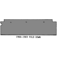 68-69 Camaro Fold Down Rear Seat Partition