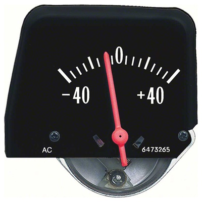 68-69 Camaro Console Gauge, Amp Gauge, Black