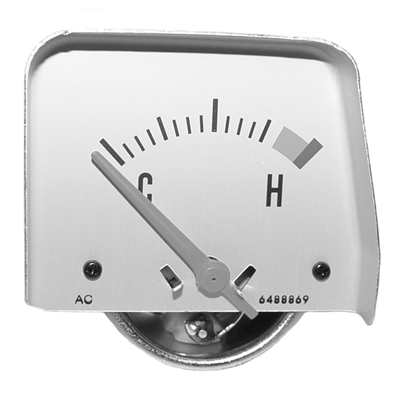 68-69 Camaro Console Temperature Gauge, Silver