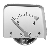 68-69 Camaro Console Temperature Gauge, Silver