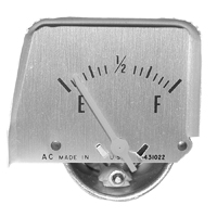 68-69 Camaro Silver Fuel Gauge, Console
