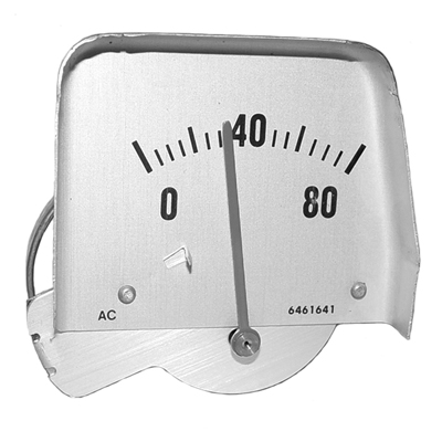 68-69 Camaro Silver Oil Gauge, Console