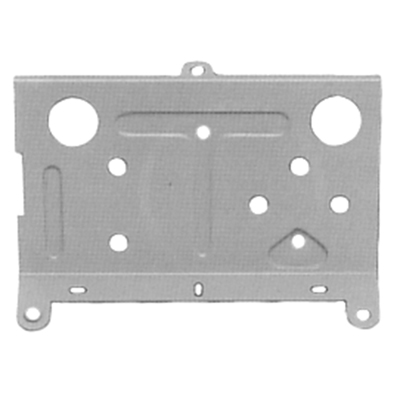 68-69 Camaro Battery / Temperature Console Mounting Plate, Rear Plate