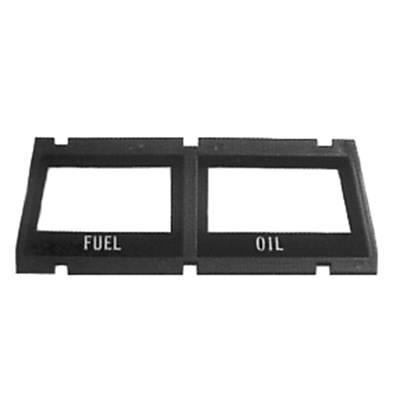 68-69 Camaro Fuel / Oil Console Gauge Bezel, Front Bezel