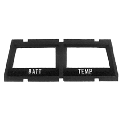 68-69 Camaro Battery / Temperature Console Gauge Bezel, Rear Bezel
