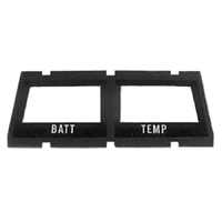 68-69 Camaro Battery / Temperature Console Gauge Bezel, Rear Bezel
