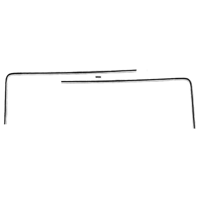 68 Camaro Dash Pad Trim Molding Set, 3 Pieces For Original Or Vinyl Wrapped Cash Pad