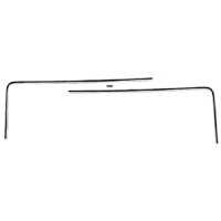 68 Camaro Dash Pad Trim Molding Set, 3 Pieces For Original Or Vinyl Wrapped Cash Pad