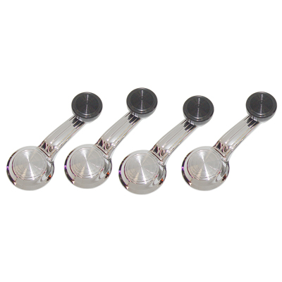 68-69 Camaro Inside Window Crank Handle With Black Knob Set, Concourse Correct