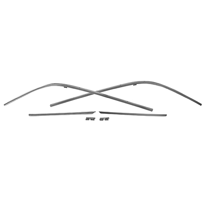 68-69 Camaro Roof Rail Weaterstrip Molding, 6 Pieces