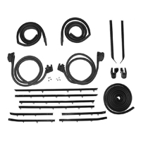 68-69 Camaro Coupe Weatherstrip Kit With Replacement Style Window Felt Kit