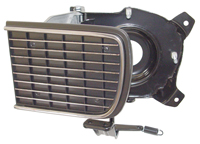 68 Camaro RS Headlight Door Assembly With Chrome Tips, Left Hand