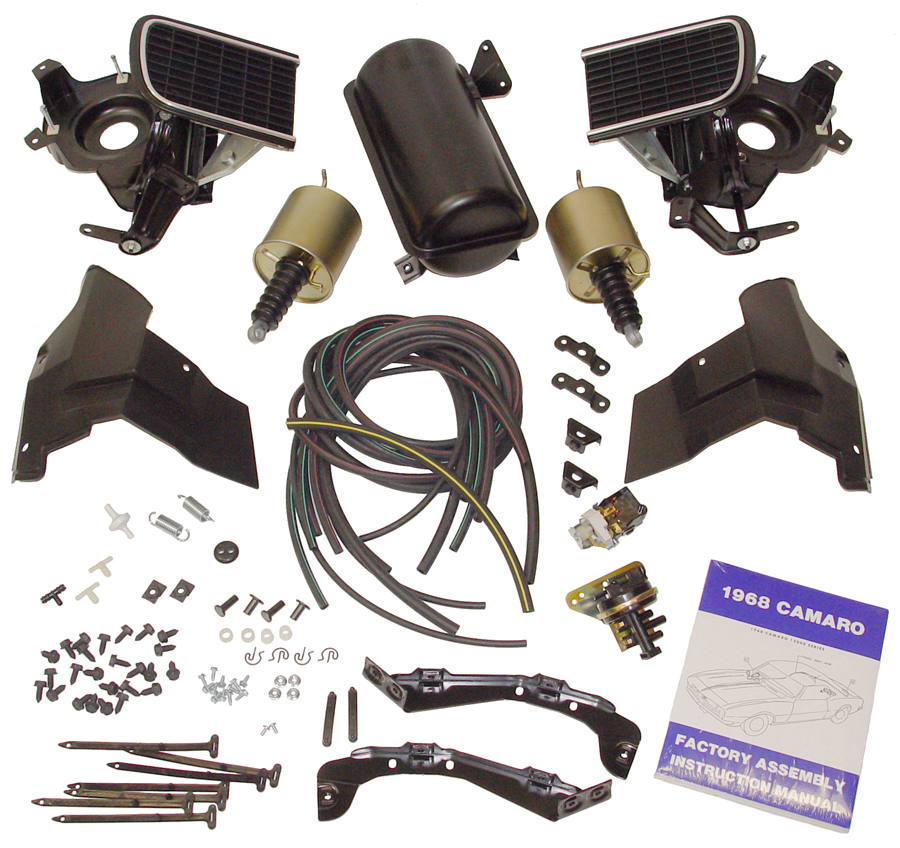 68 Camaro Rally Sport System Kit With Black Headlight Doors