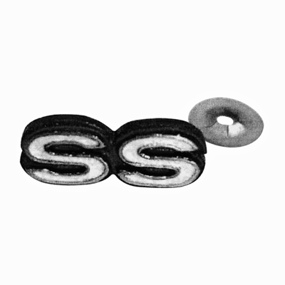 68 Camaro Steering Wheel Shroud Emblem, SS