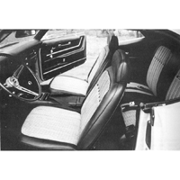 69 Camaro Coupe Front Buckets & Rear Deluxe Seat Upholstery