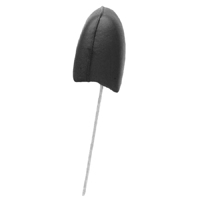 69 Camaro Black Headrest Assembly With Straight Insertion Bar