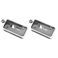 69 Camaro Chrome Complete Headrest Lock Assembly, Pair