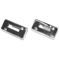 69 Camaro Headrest Lock Assembly Bezel, Pair