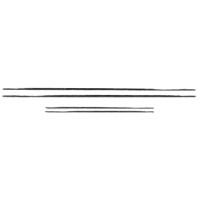 69 Camaro Coupe Standard  Door Panel Moldings, Original Style, Stainless Set of 4