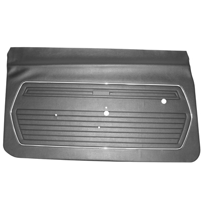 69 Camaro Black With Standard Interior Unassembled Door Panels, Pair