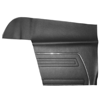 69 Camaro Convertible Black With Standard Interior Unassembled Rear 1/4 Trim Panels, Pair