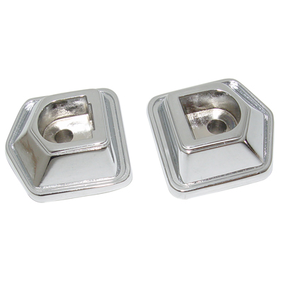 69 Camaro Black Dash Panel Grab Handle Bezels, Pair