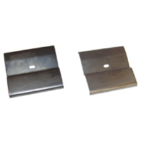69 Camaro Black Dash Panel Grab Handle Backing Plates, Pair