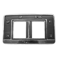 69 Camaro Convertible Power Top & DE-FOG Swich Bezel