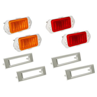 69 Camaro Side Marker Light Kit, 8 Pieces