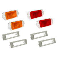 69 Camaro Side Marker Light Kit, 8 Pieces