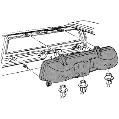 69 Camaro Except RS Tail Light Housing Right Hand