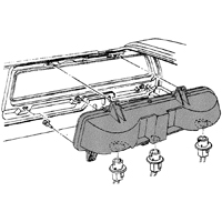 69 Camaro Except RS Tail Light Housing Right Hand