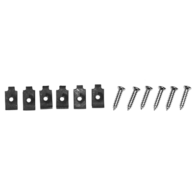 69 Camaro Except RS Headlight Bezel Fastener Kit, 12 Pieces