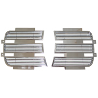 69 Camaro RS L:ft and Right Hand Headlight Chrome Inner Door, Import, Pair