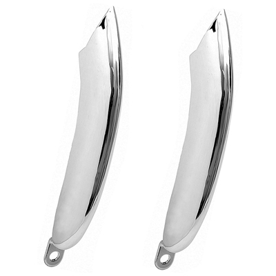 69 Camaro Chrome Short Rear Bumper Guards, Reproduction