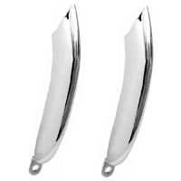 69 Camaro Chrome Short Rear Bumper Guards, Reproduction