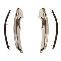 69 Camaro Tall With Inserts Rear Bumper Guards, Each, Reproduction