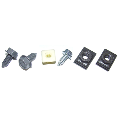 69 Camaro Front License Plate Bracket Fastener Kit, 6 Pieces