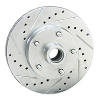 69 Camaro X Drilled And Slotted Brake Rotors, Pair