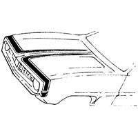 69 Camaro DX-1 Stencil And Stripe Kit, Black