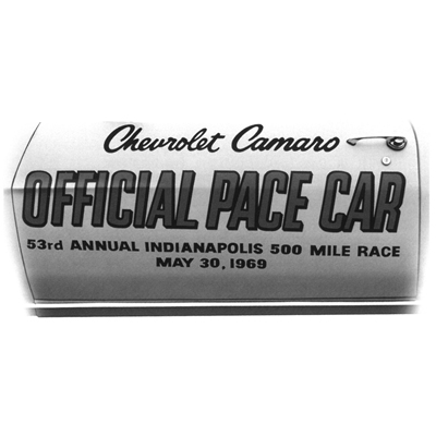 69 Camaro Body Stencil Kit, Pace Car Decals