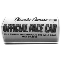 69 Camaro Body Stencil Kit, Pace Car Decals