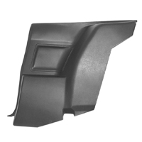 70-71 Camaro Right Black Rear Arm Rest Panels, Each