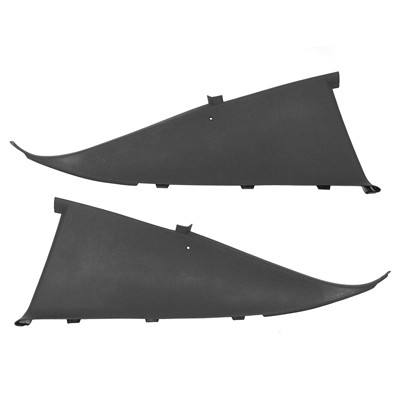 70-74 Camaro Black Sail Panels, Pair